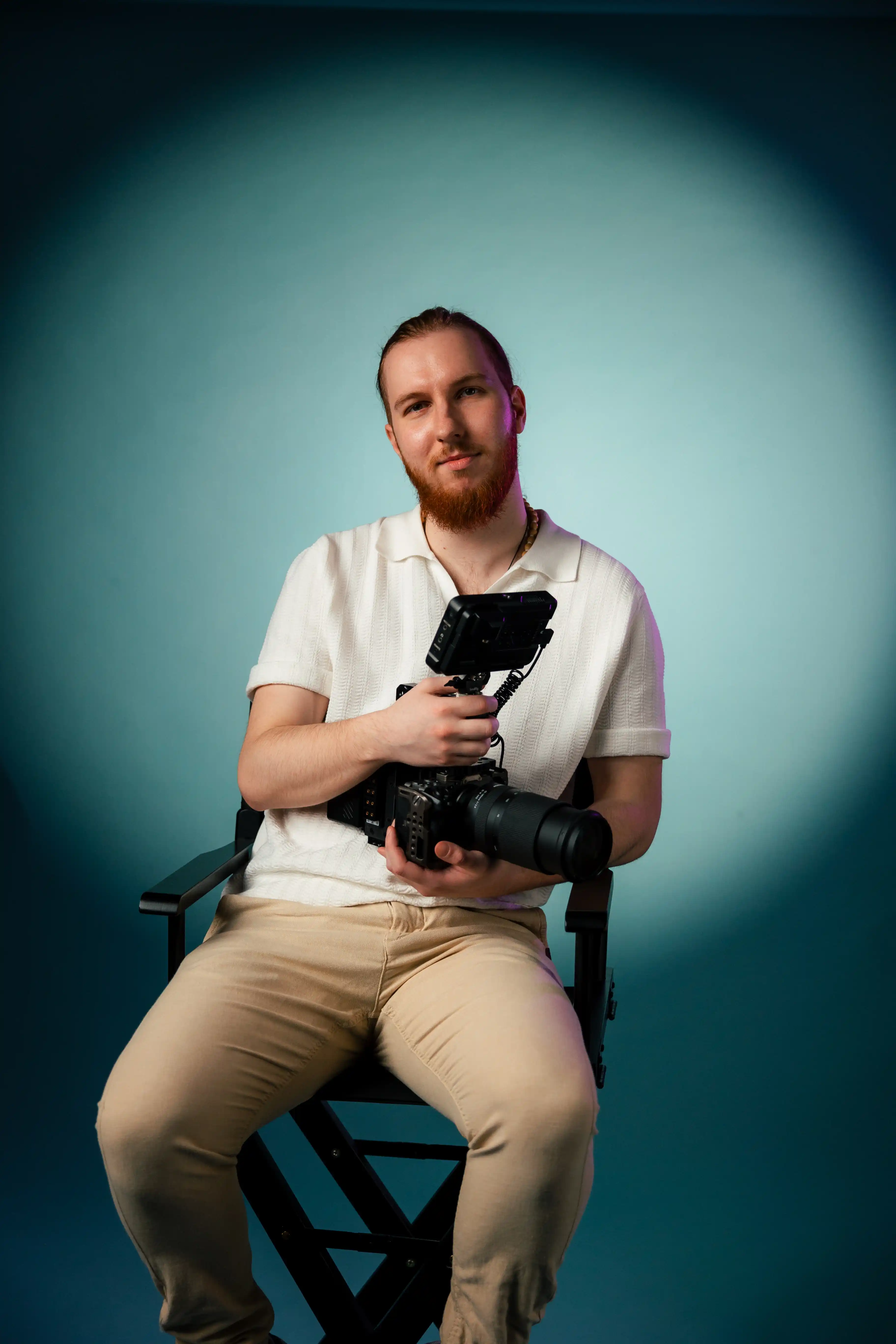 Portrait of filmmaker Daniel Tihonov